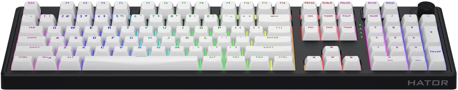 Gaming Keyboard Hator Skyfall 100 wireless, white and black - US ...