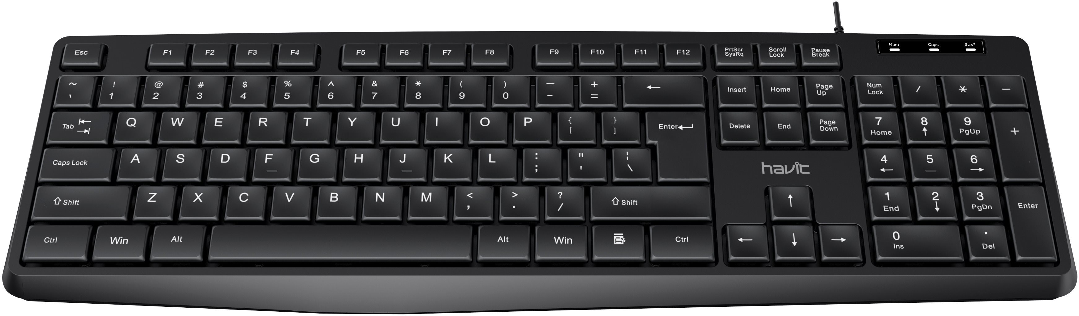 Keyboard Havit Gamenote KB2006, Black - EN Screen