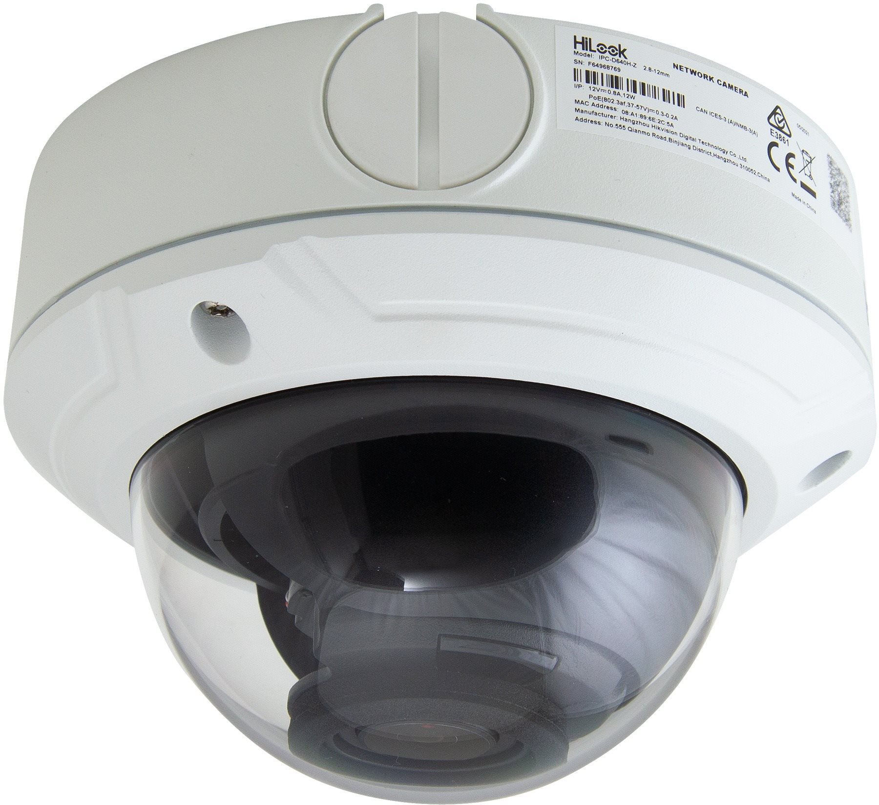 IP Camera HIKVISION HiLook IPC-D620H-Z Lateral view