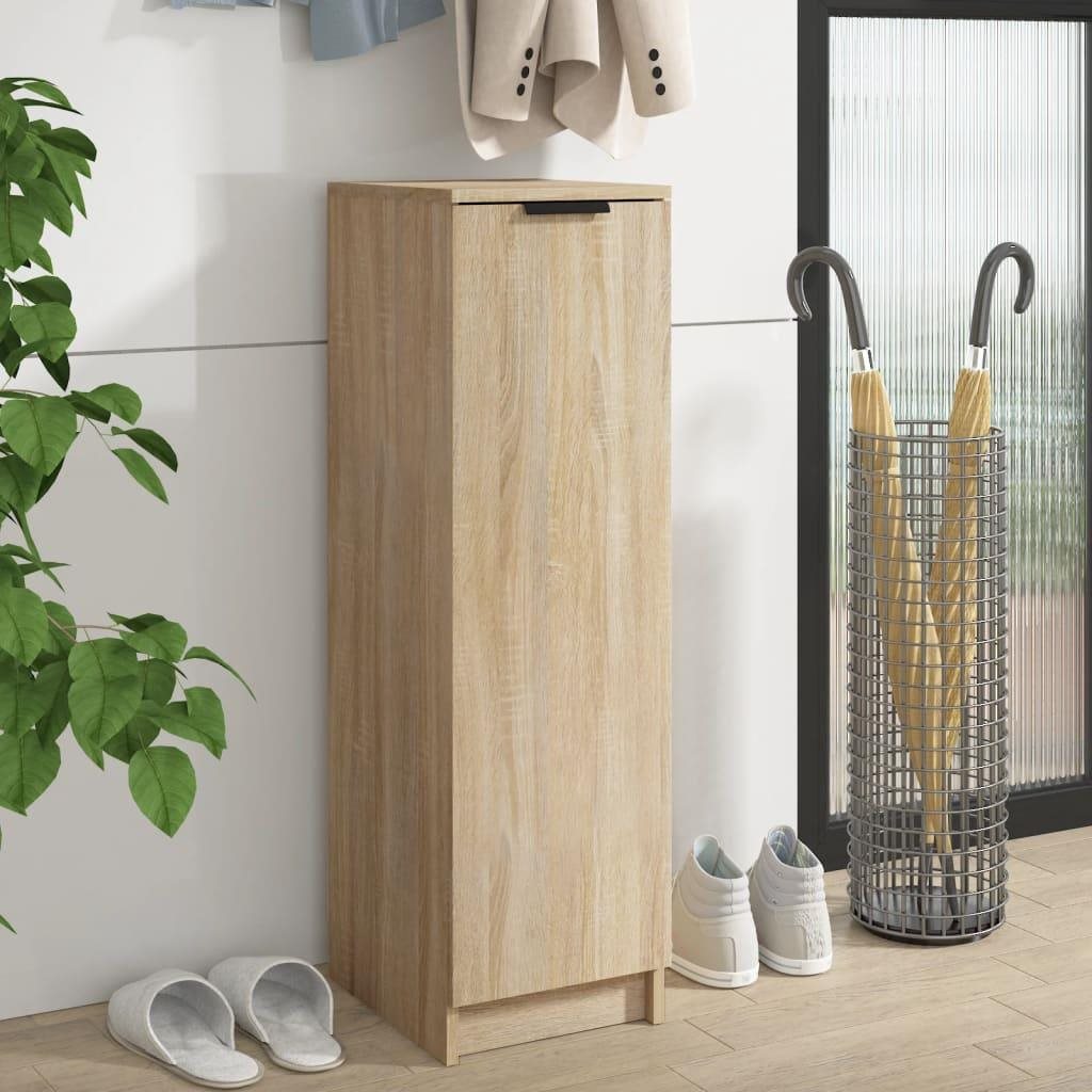 Shoe Rack Sonoma oak 30 × 35 × 100 cm composite wood ...