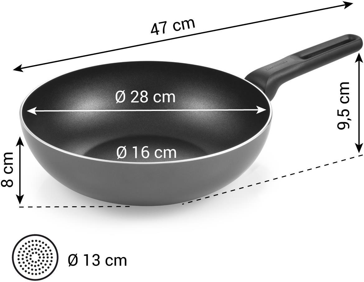 Wok Pan TESCOMA Wok Brava 28 cm ...