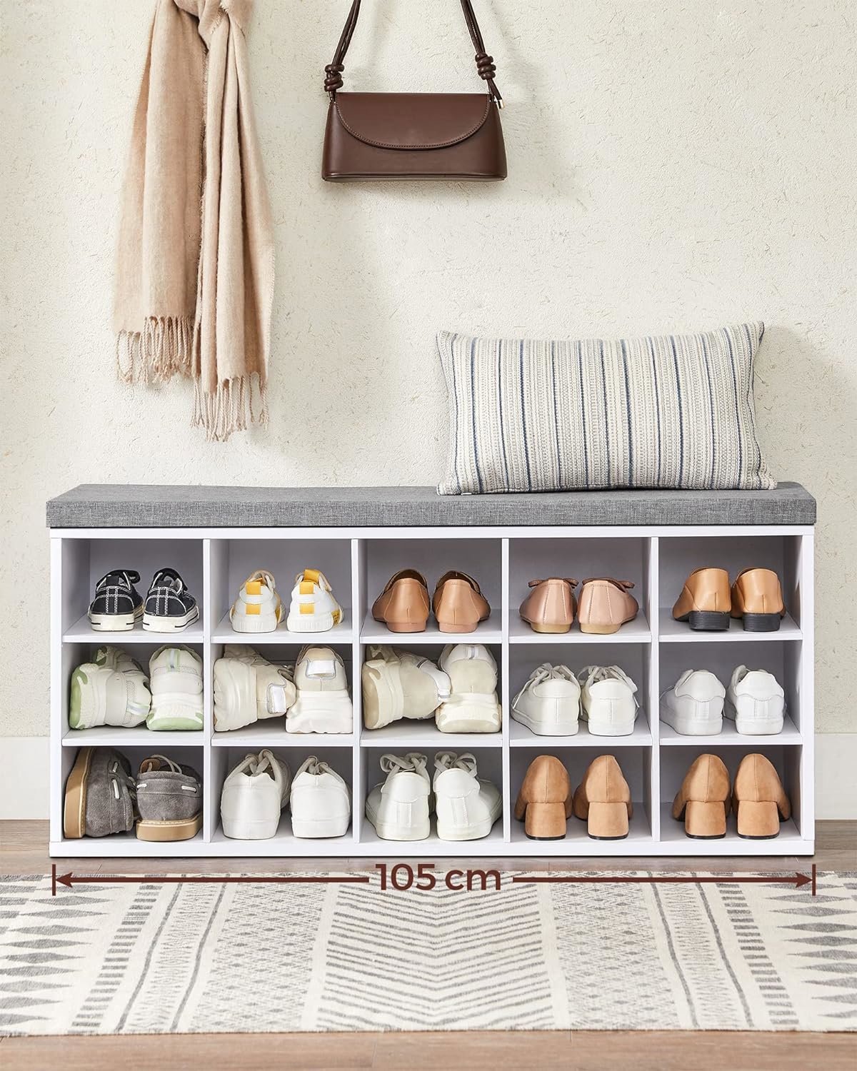 Shoe Rack Songmics Shoe rack Vasagle Rumino white ...