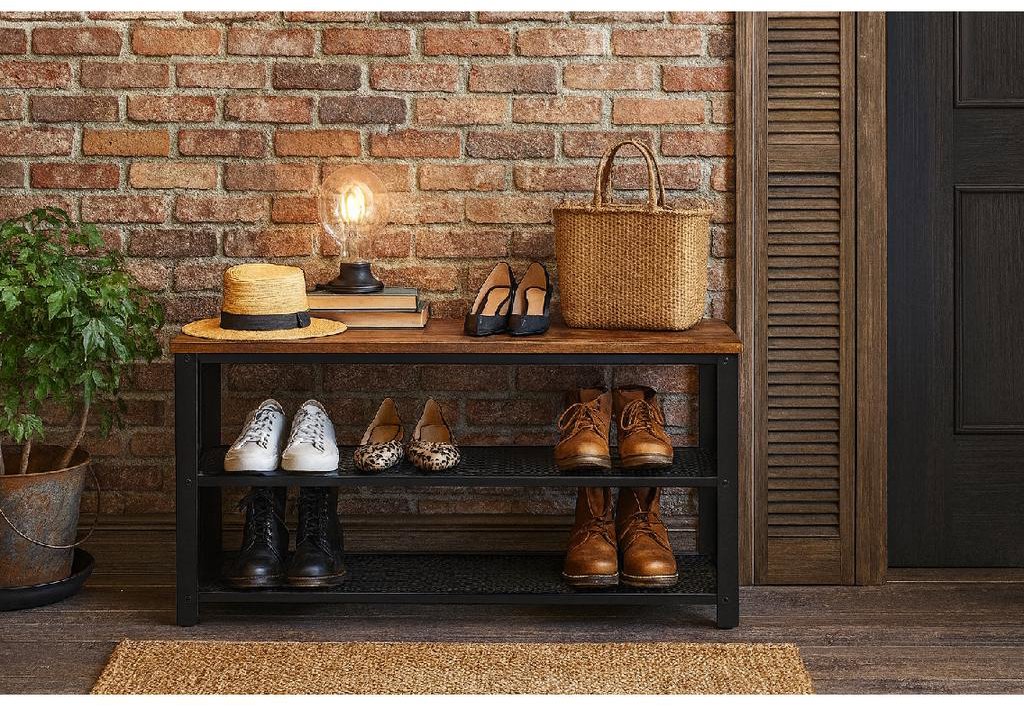 Shoe Rack House 5 Agosto, Walnut ...