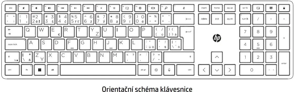 Keyboard HP 685 Comfort Dual-Mode Keyboard - CZ ...
