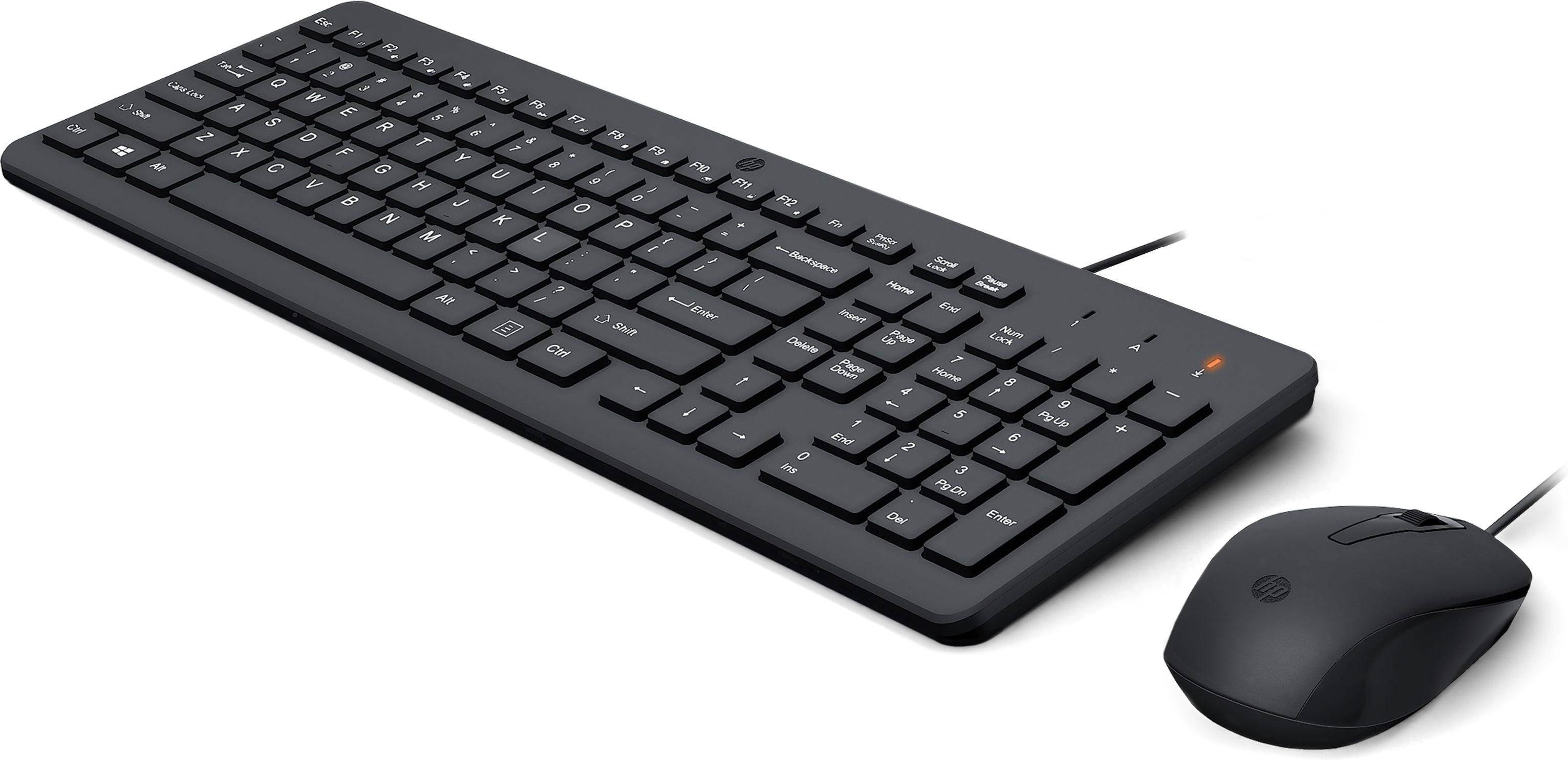 Billentyűzet+egér szett HP 150 Wired Mouse and Keyboard - US ...