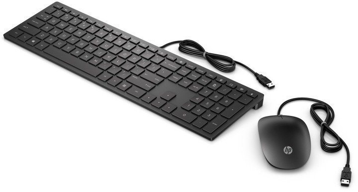 Keyboard and Mouse Set HP Pavilion Wired Deskset 400 HU Screen