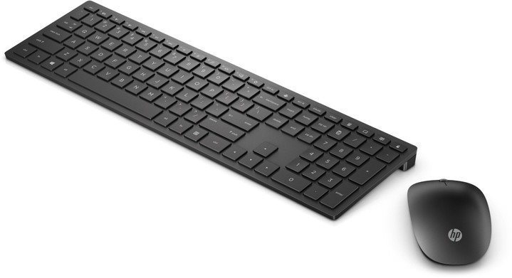 Keyboard and Mouse Set HP Pavilion Wireless Deskset 800 Black DE Screen
