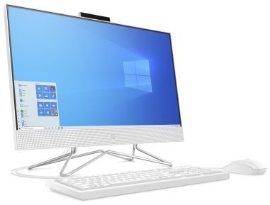 All In One PC HP 24-df0001nc Touch White Lateral view