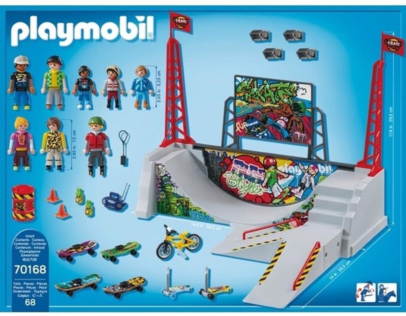 Building Set PLAYMOBIL 70168 Skatepark ...