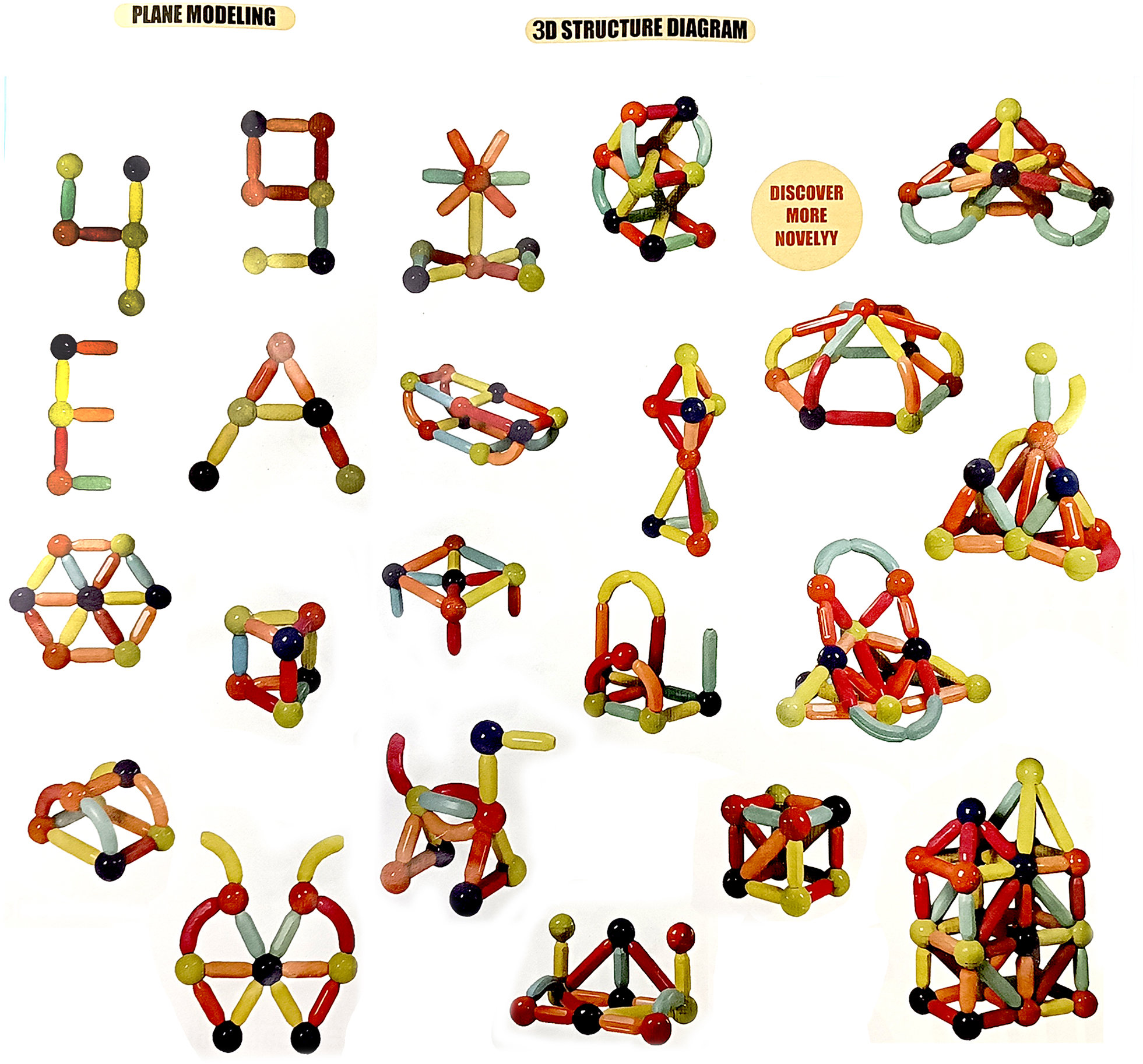 Building Set Bavytoy Magnetic building set 64 pieces ...