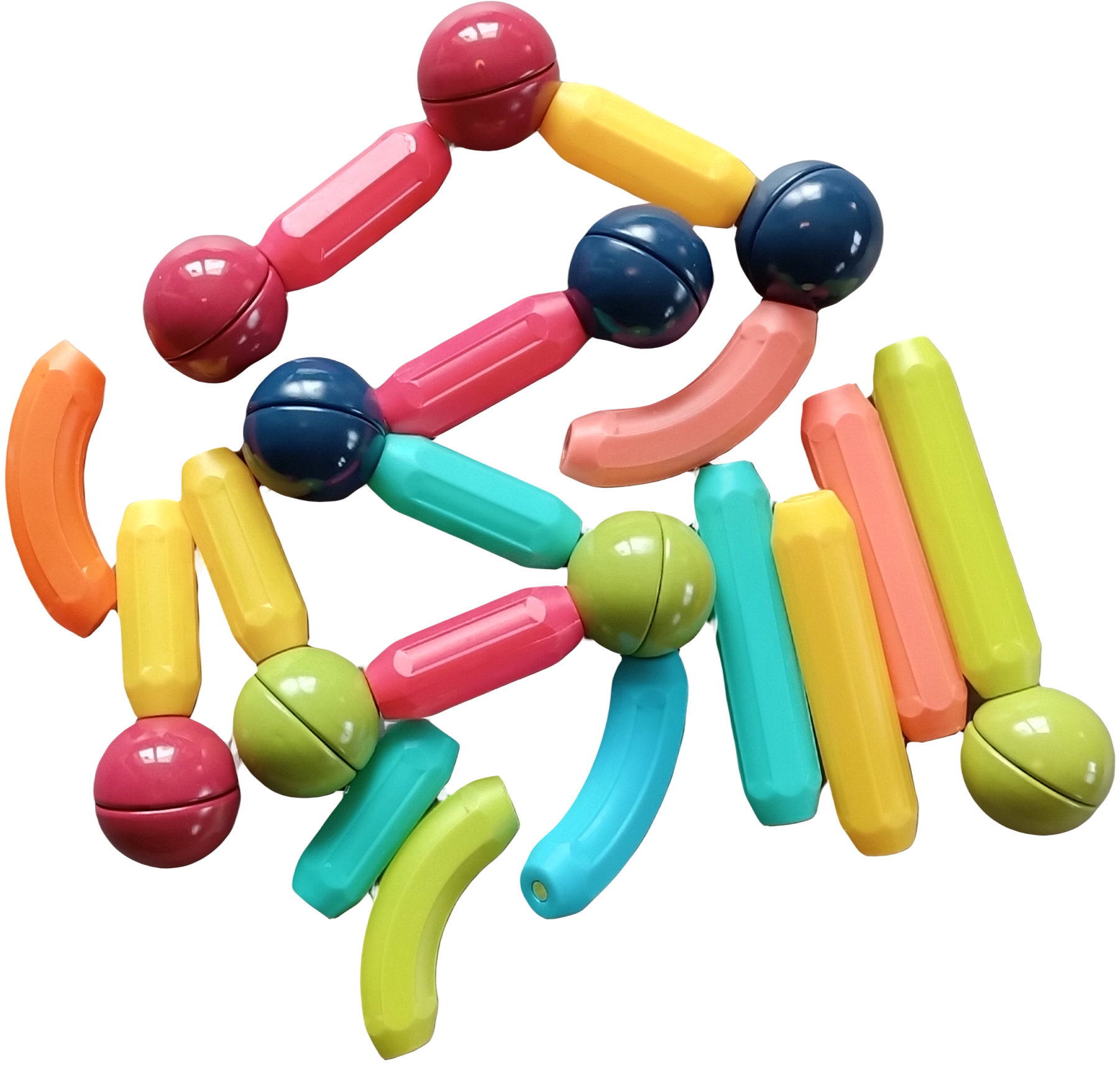 Building Set Bavytoy Magnetic Construction Set 25 pieces Starter Set ...