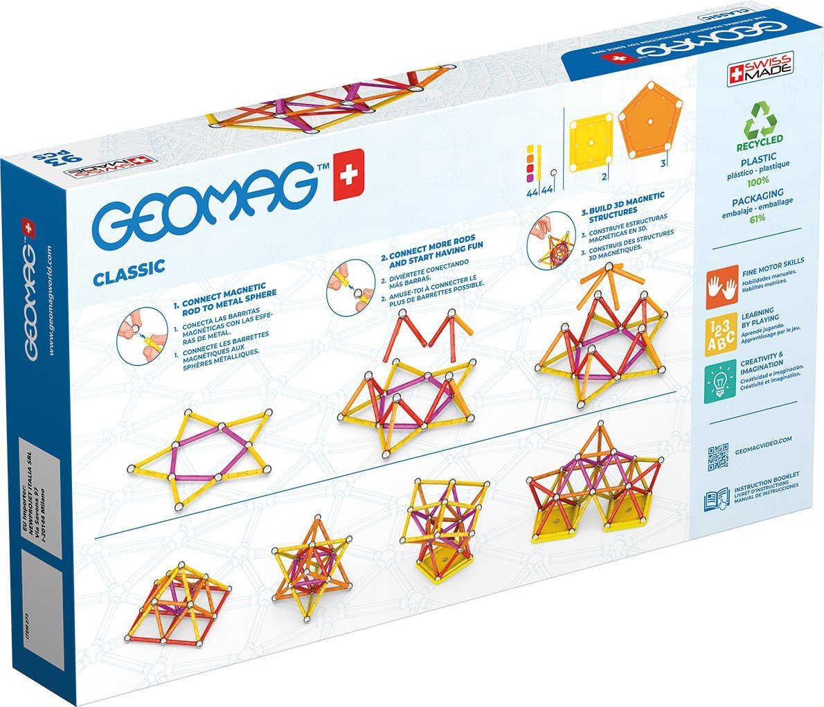 Building Set Geomag Classic 93 Packaging/box