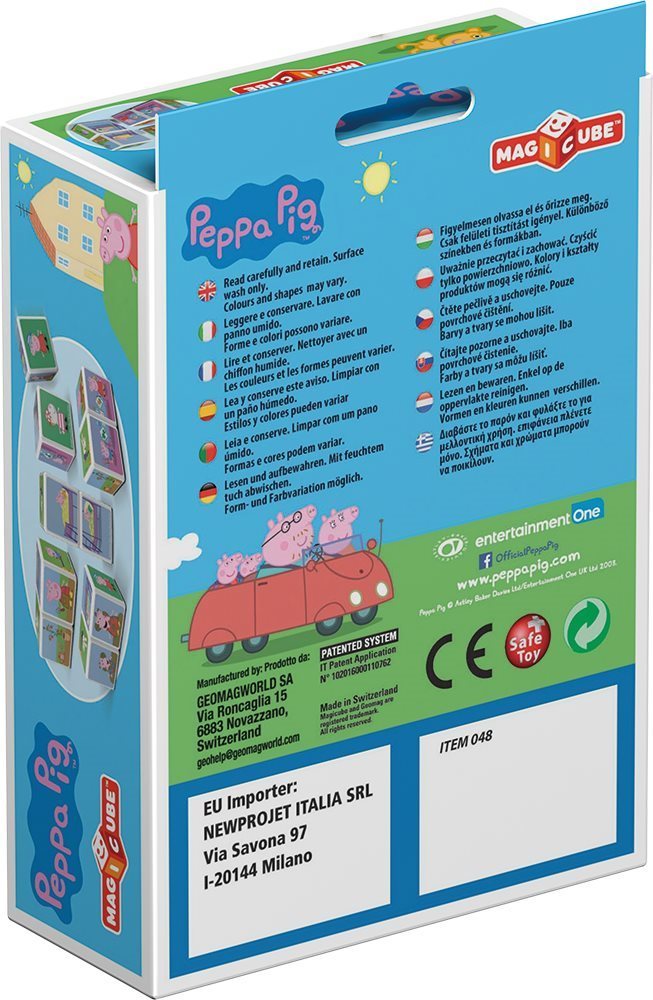 Building Set Magicube Peppa Pig A day Peppa Packaging/box