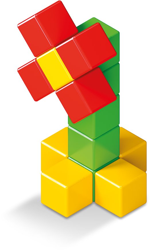 Building Set Magicube GREEN Line 24 Lateral view