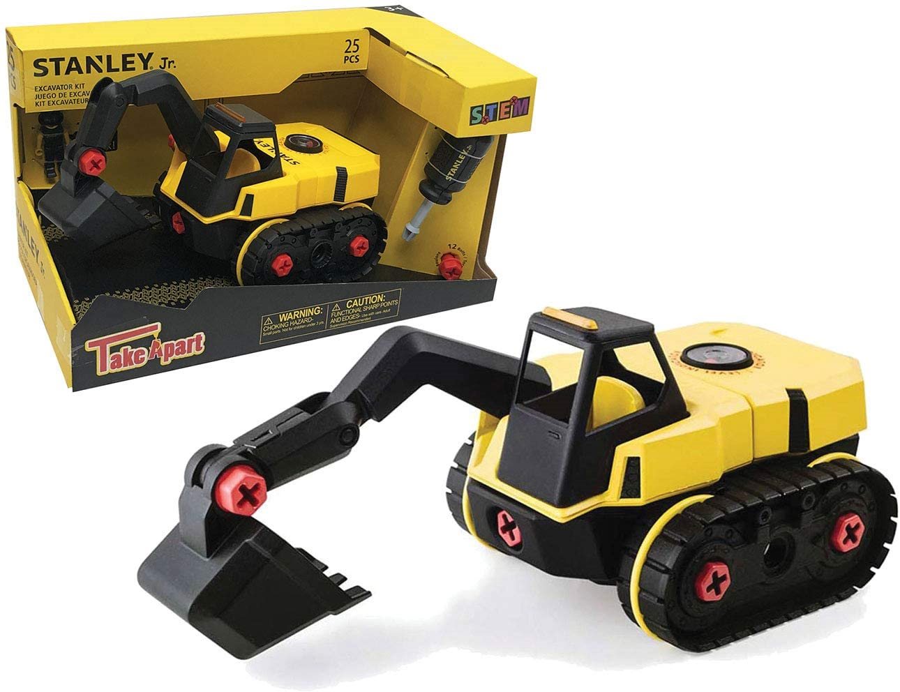 Building Set Stanley Jr. TT007-SY Kit, tracked excavator ...