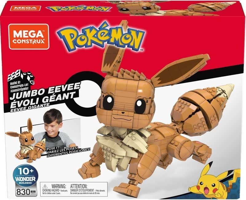 Building Set Mega Construx Pokémon Jumbo Eevee Packaging/box