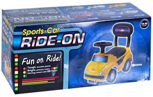 Balance Bike Yellow Car Packaging/box