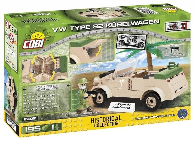 Building Set Cobi VW Type 82 Kubelwagen Packaging/box