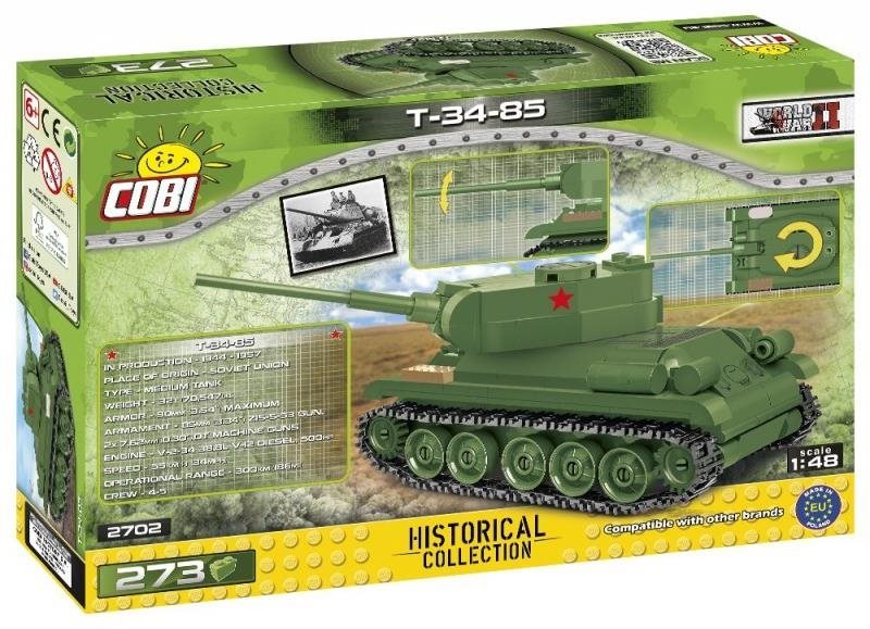 Building Set Cobi Tank T-34/85 Packaging/box
