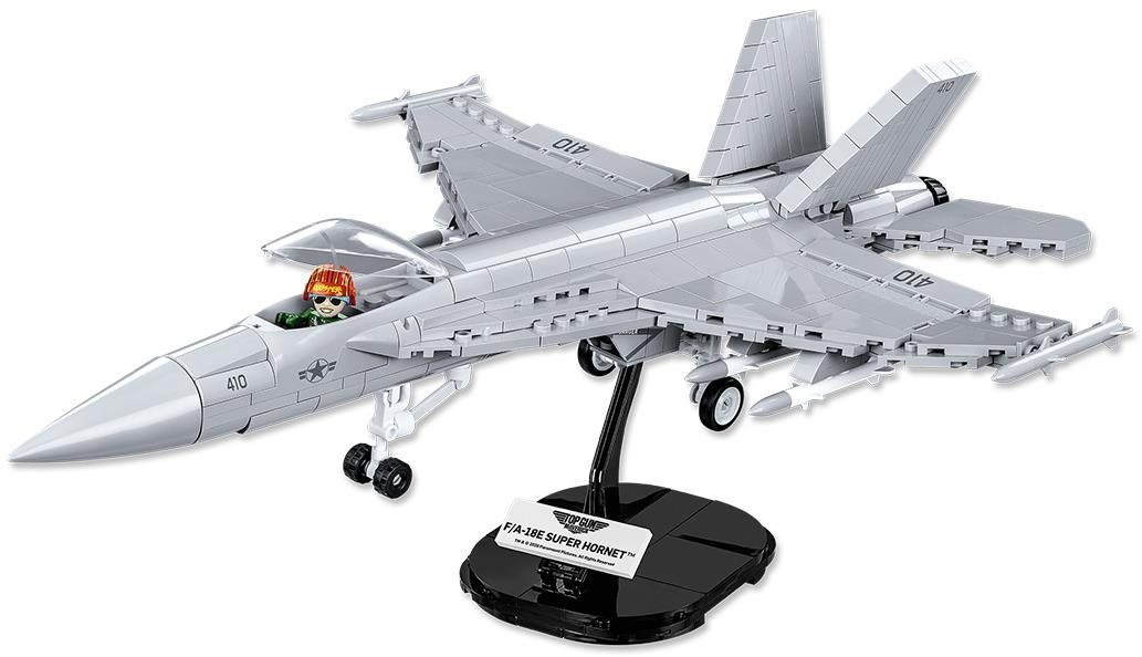 Building Set Cobi F / A-18E Super Hornet from the movie Top Gun Lateral view