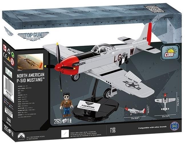 Building Set Cobi P-51 Mustang from the Movie Top Gun Packaging/box