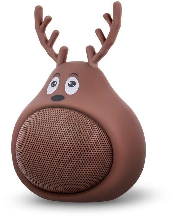 Bluetooth Speaker Bluetooth Speaker Forever ABS-100 Brown Lateral view