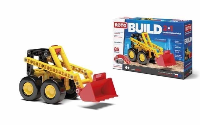 Building Set Roto 2-in-1 Bulldozer, 85 pieces Packaging/box