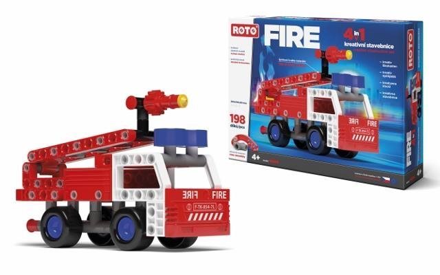 Building Set Roto 4-in-1 Fire, 198 pieces Packaging/box