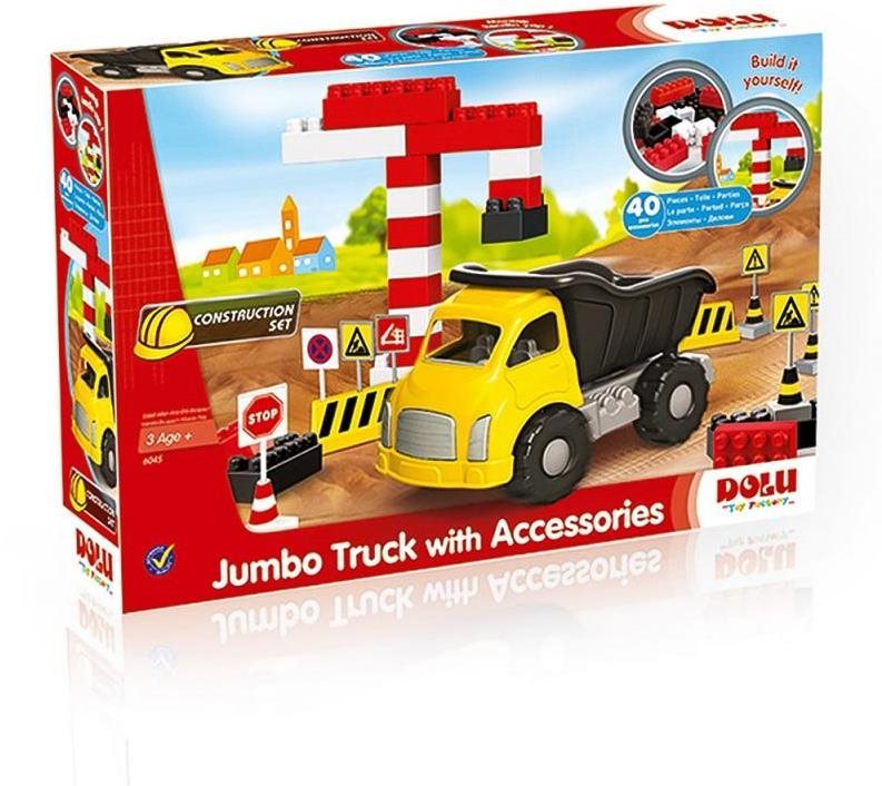 Building Set Mine Truck with 40 Cubes Packaging/box