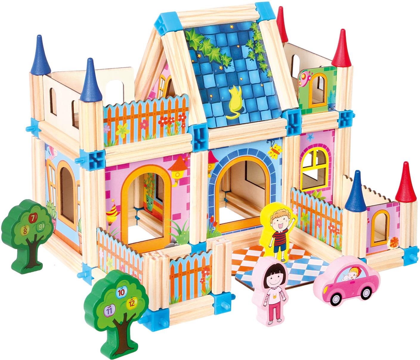 Building Set Bino Wooden Kit, Castle ...