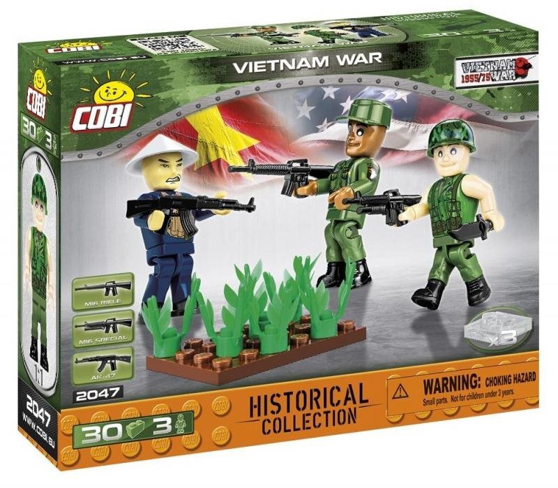 Building Set Cobi 2047 Vietnam War Figures Packaging/box