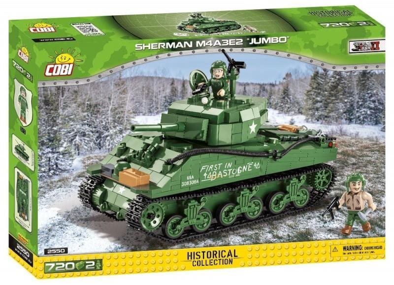 Building Set Cobi 2550 Sherman M4A3E2 Jumbo Packaging/box