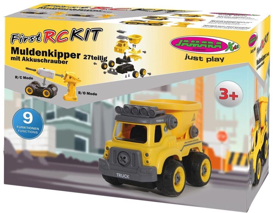 Building Set Jamara Dump Truck First RC Kit 27-part with cordless Packaging/box