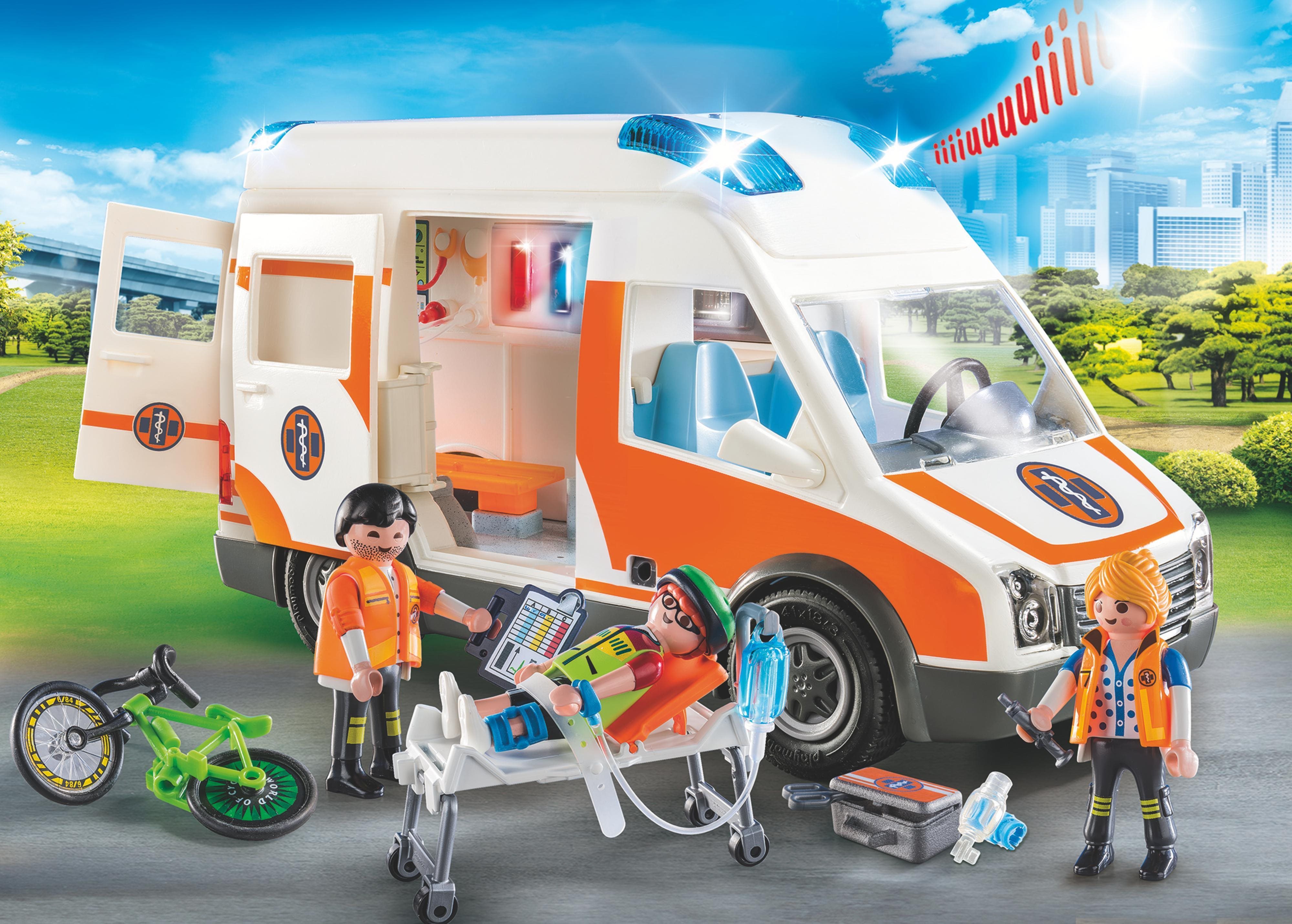 Building Set Playmobil 70049 Ambulance with Lights Lifestyle