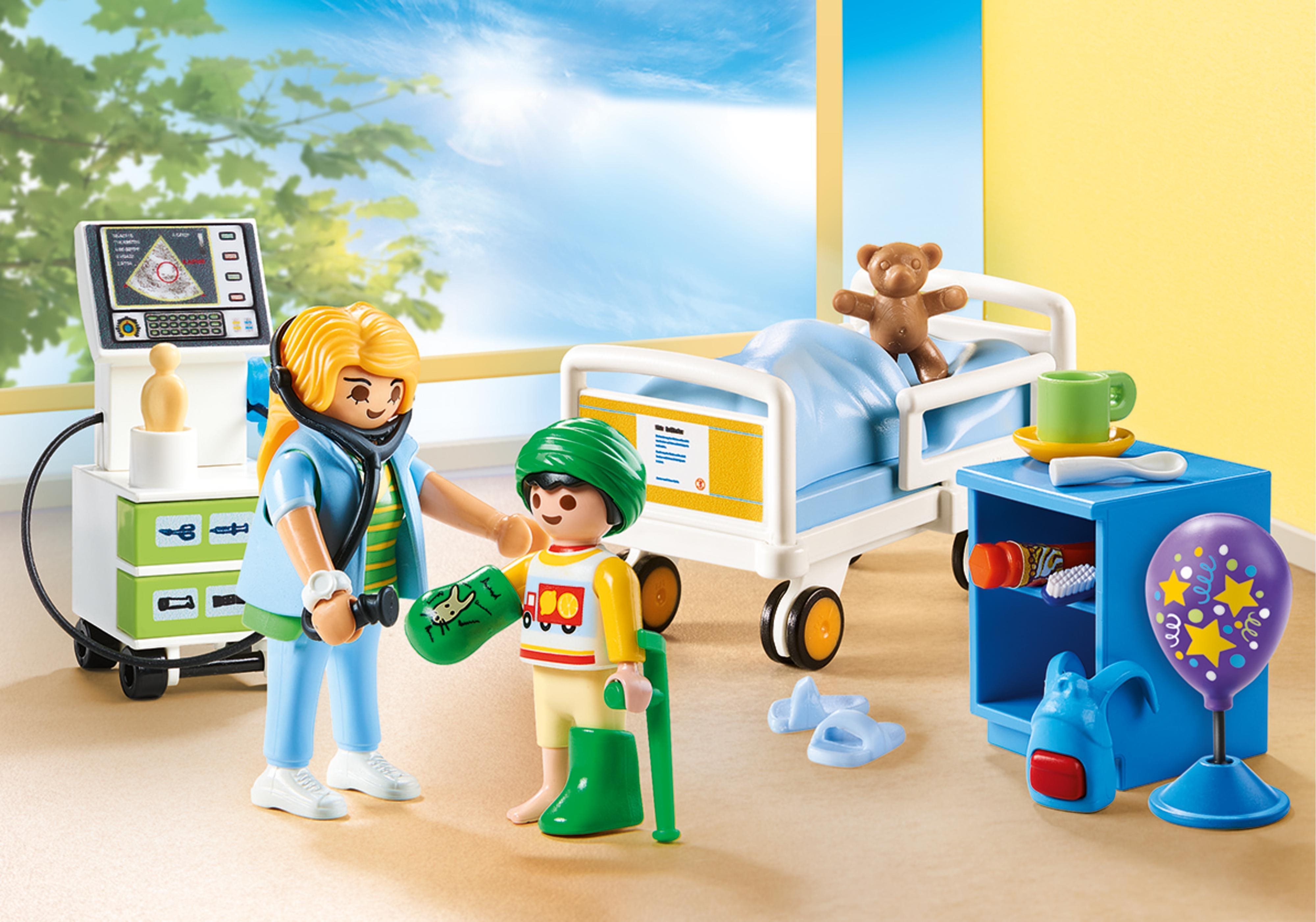 Building Set Playmobil 70192 Children's Hospital Room Lifestyle