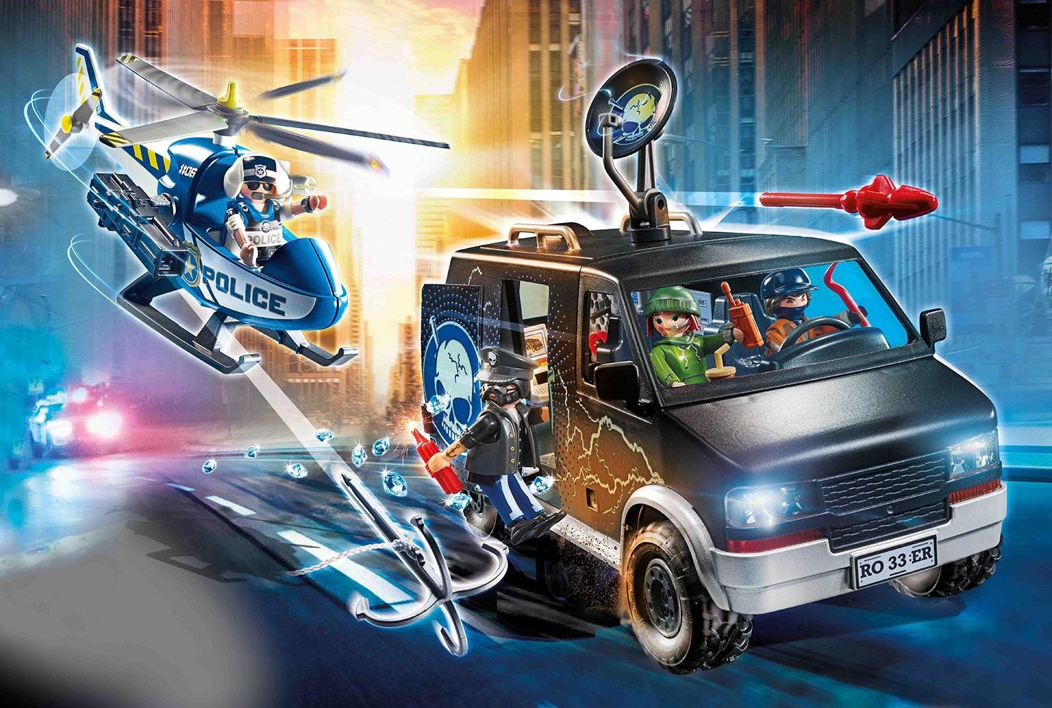 Building Set Playmobil 70575 Police Helicopter: Vehicle Pursuit Lifestyle