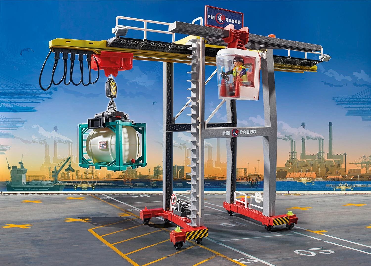 Building Set Playmobil 70770 Cargo Crane with Container Lifestyle