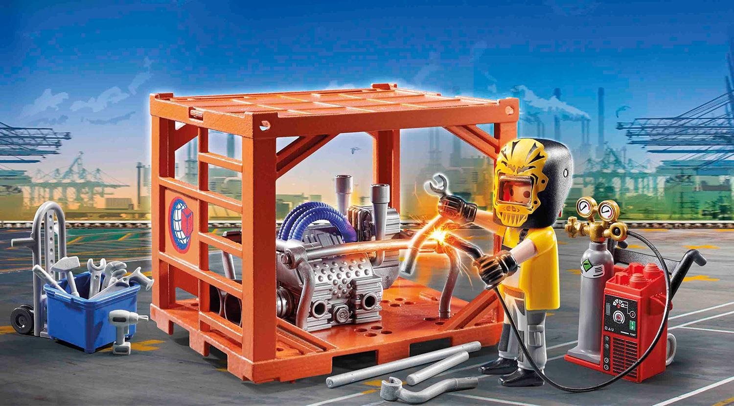 Building Set Playmobil 70774 Container Manufacture Lifestyle