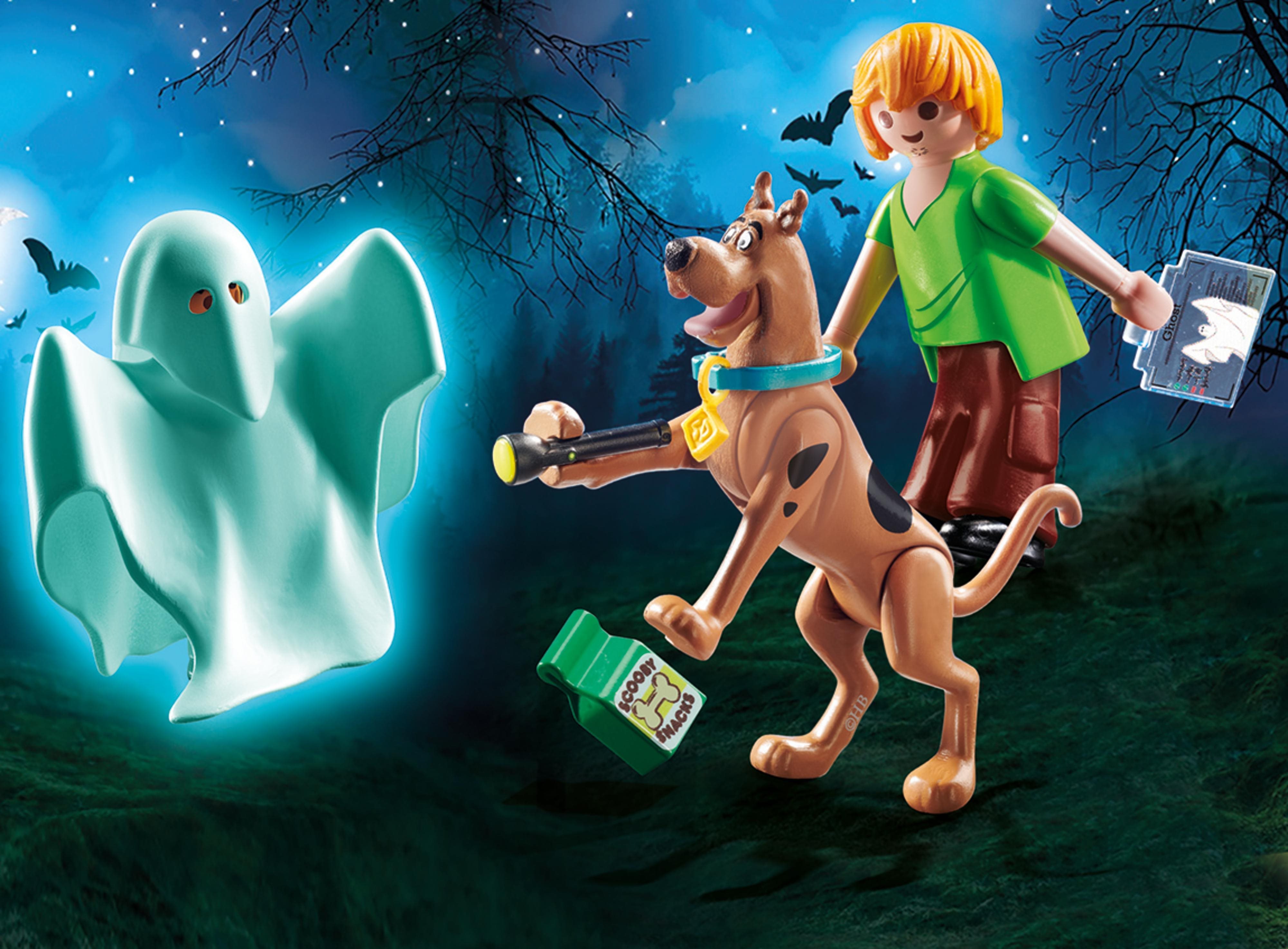 Building Set Playmobil 70287 Scooby-Doo! Scooby & Shaggy with Ghost Lifestyle
