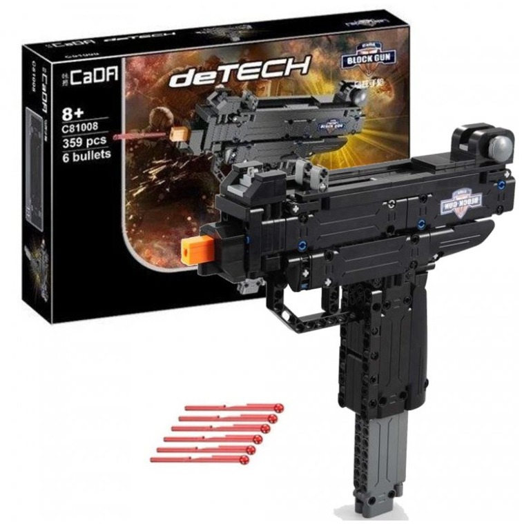 Building Set CaDA Micro UZI self loading pistol kit, 359 pieces ...