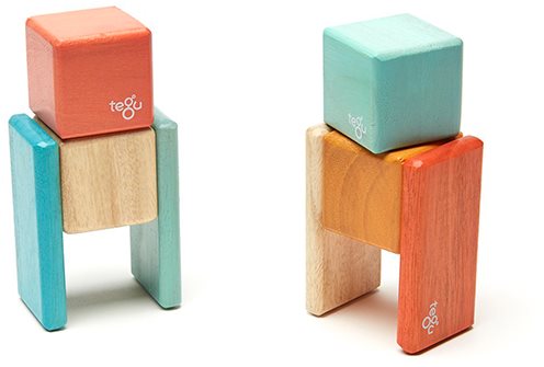 Building Set Magnetic TEGU pocket kit - Sunset - 8 pcs ...