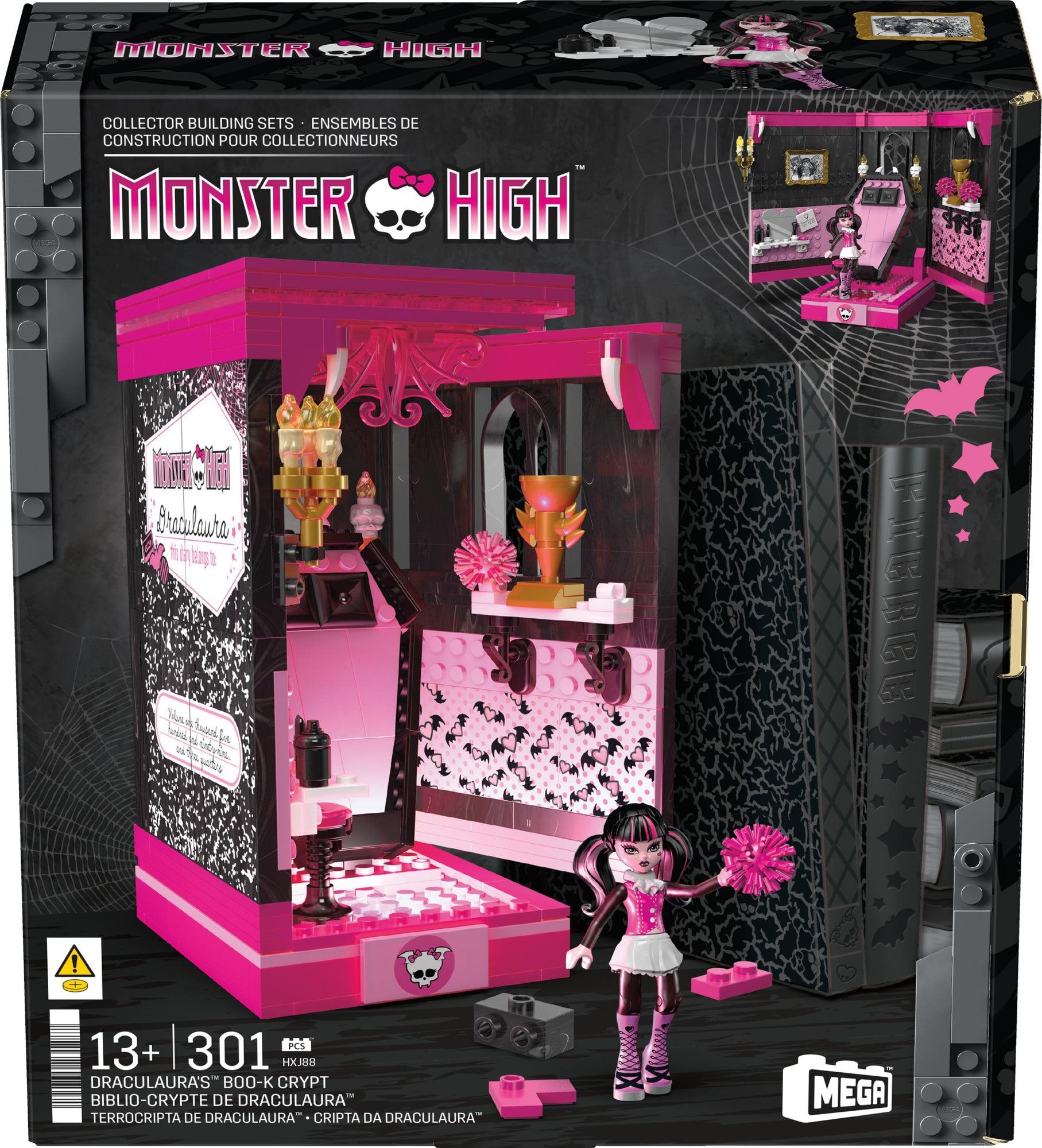 Building Set Mattel Mega Monster High Draculaura and the Crypt, 301 pieces HXJ88 ...