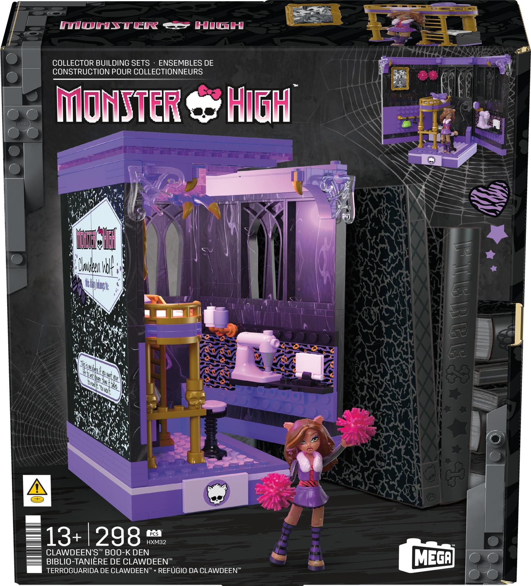 Building Set Mattel Mega Monster High Clawdeen and the Cave, 299 pieces HXM32 ...