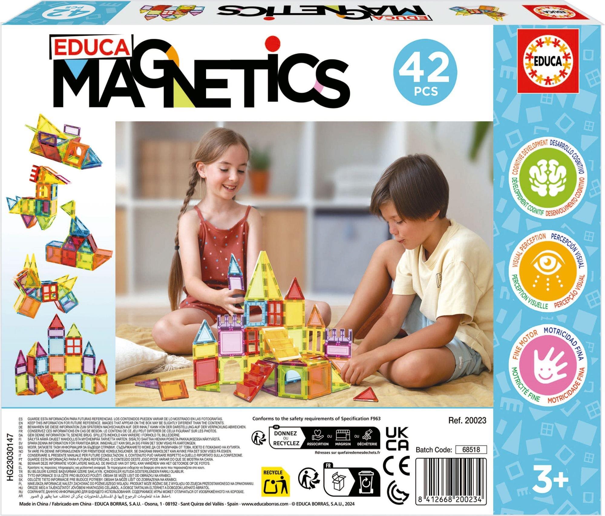 Building Set EDUCA Magnetics magnetic kit 42 pieces ...