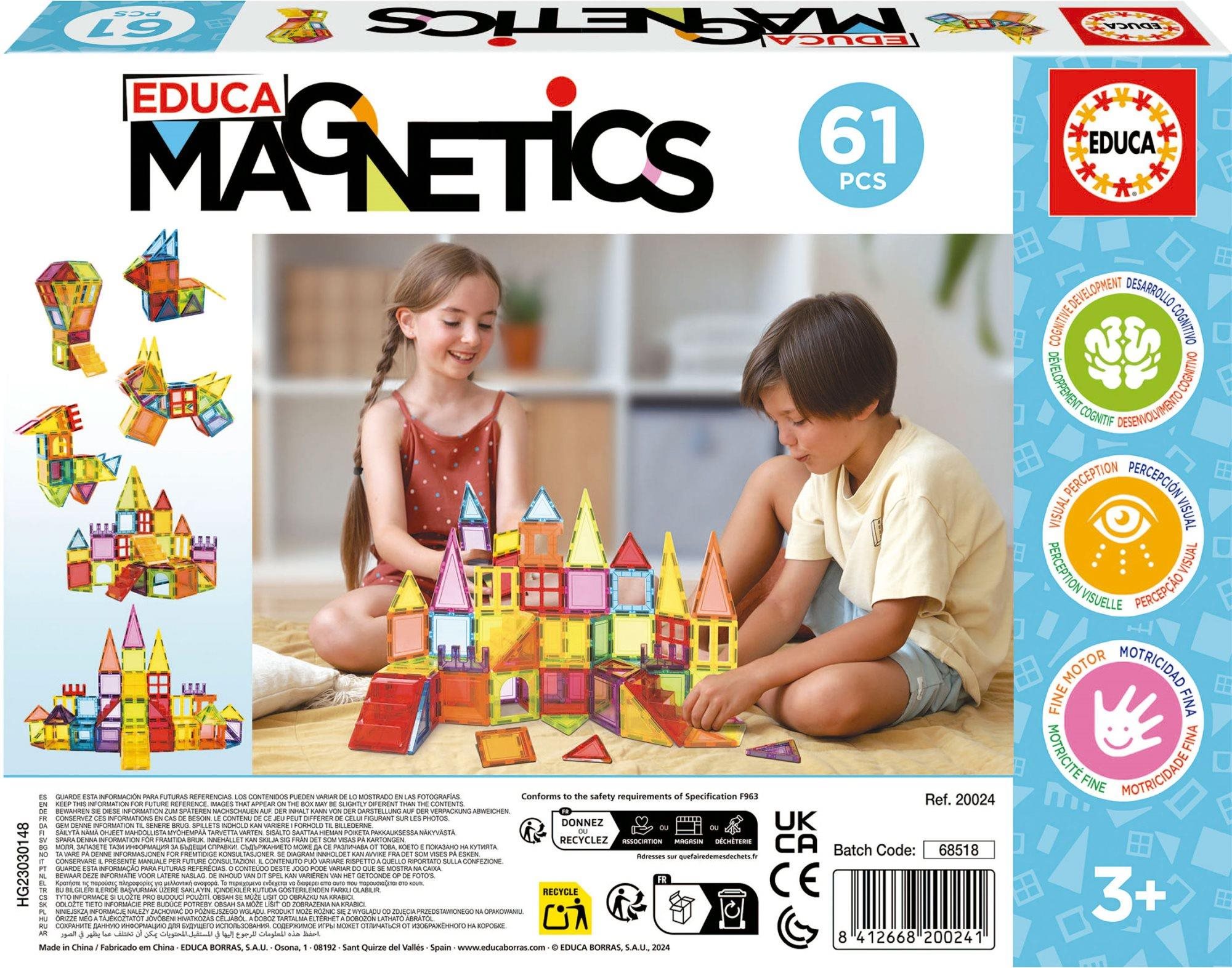 Building Set EDUCA Magnetics magnetic kit 61 pieces ...