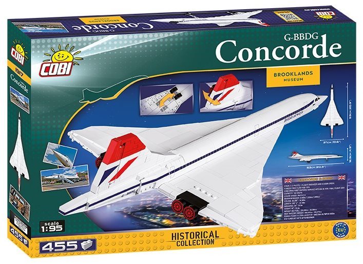 Building Set Cobi Concorde Plane from Brooklands Museum Packaging/box