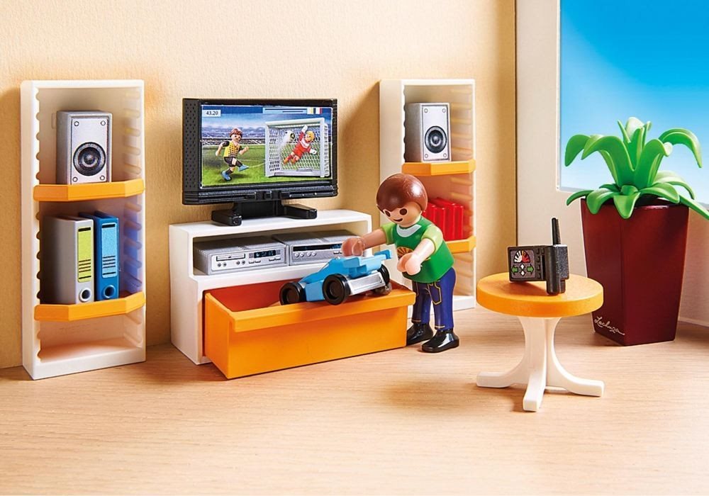 Building Set Playmobil 9267 City Life Living Room with Working Lights Lifestyle