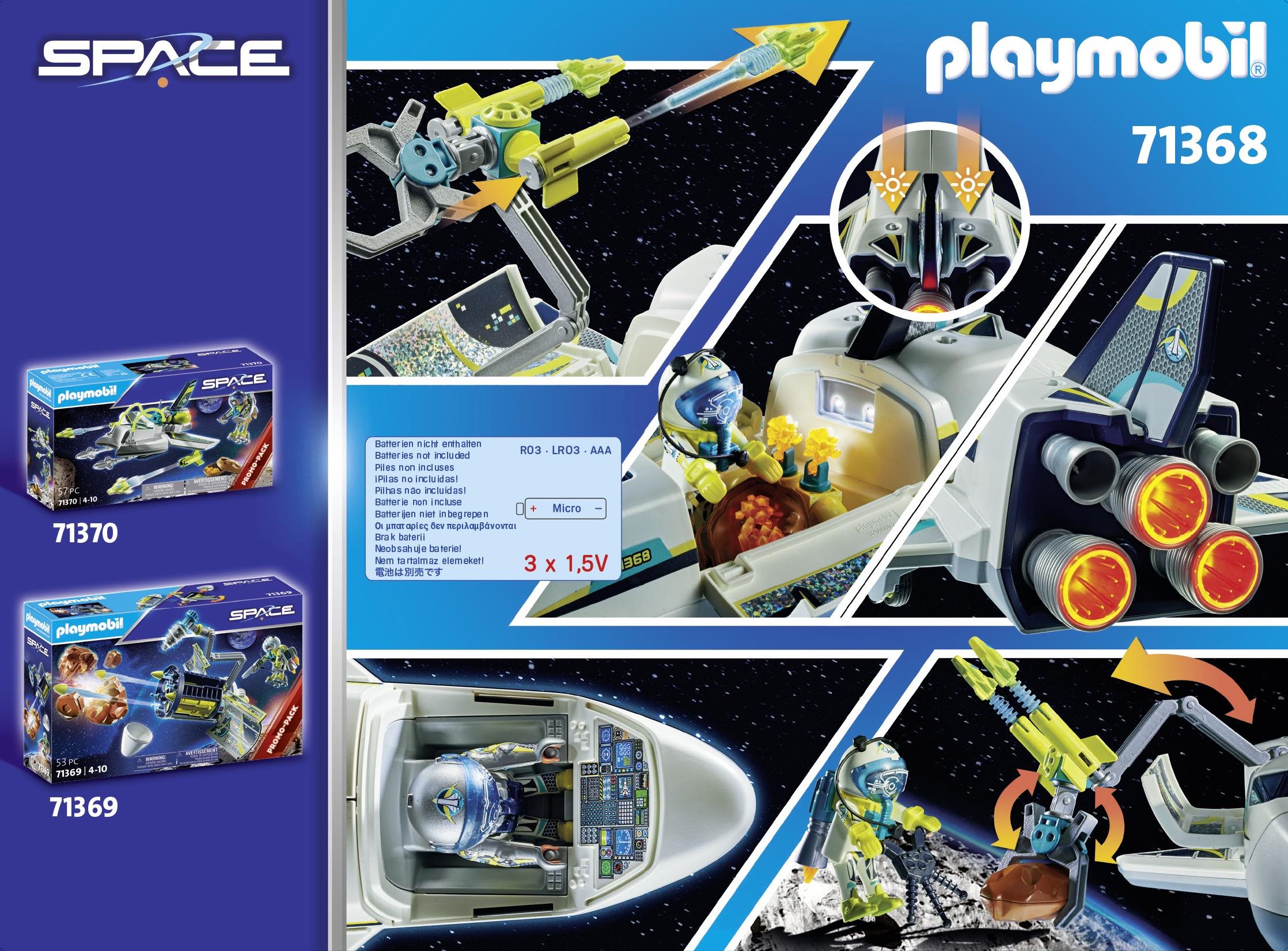 Building Set Playmobil 71368 Space Shuttle on a mission ...