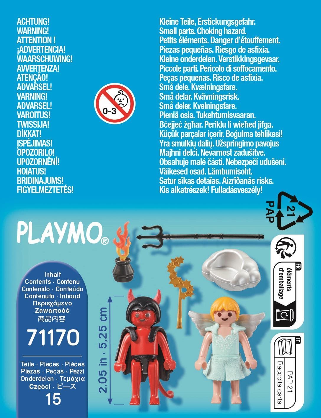 Building Set Playmobil 71170 Angel and the Devil ...