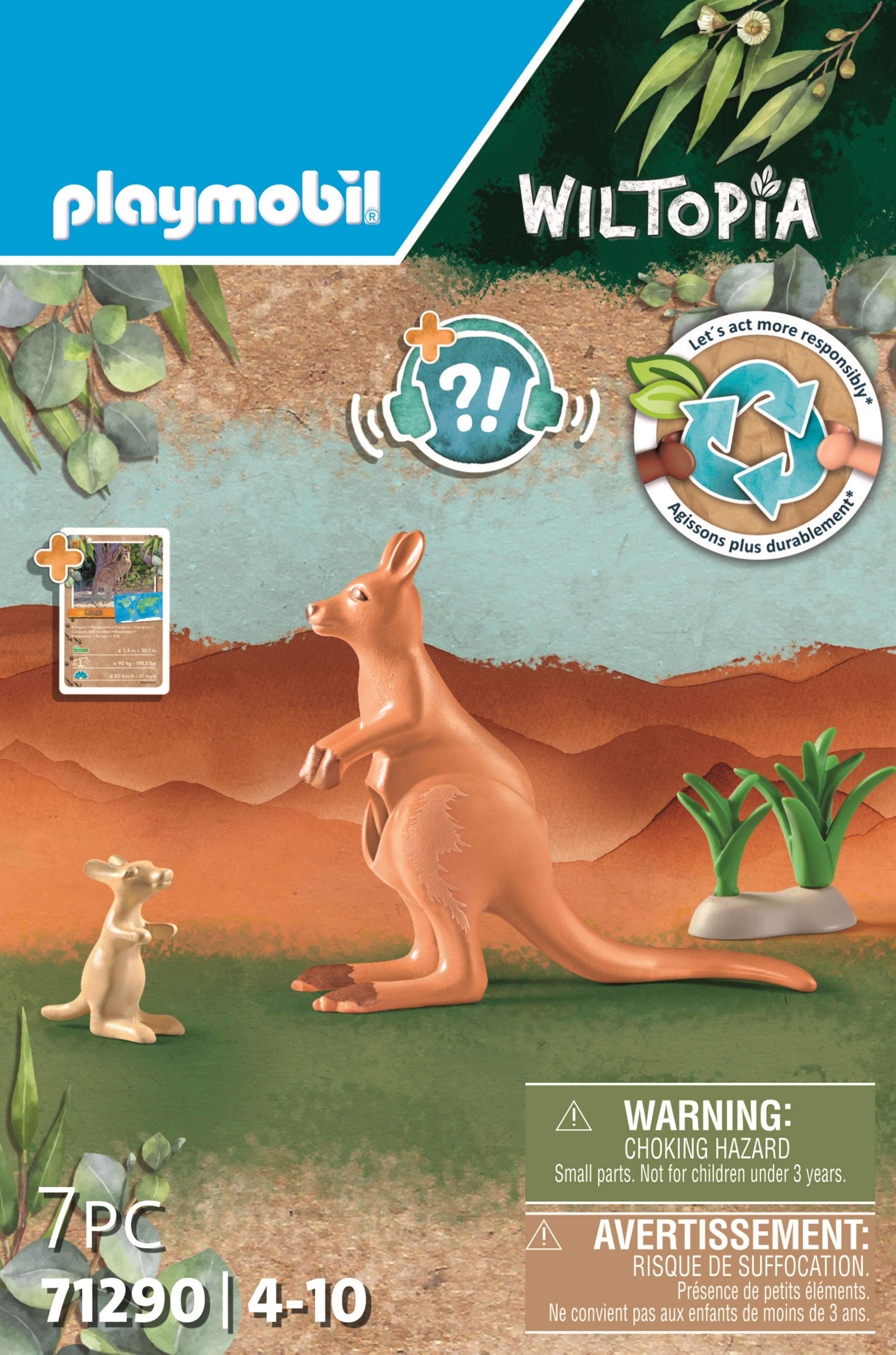 Building Set Playmobil 71290 Wiltopia - Kangaroo with baby ...